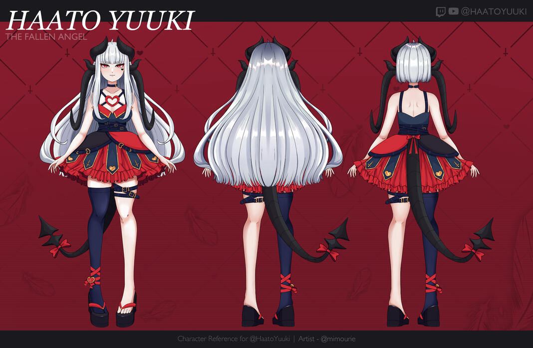 Character reference for Haato Yuuki (twitch.tv/haatoyuuki).