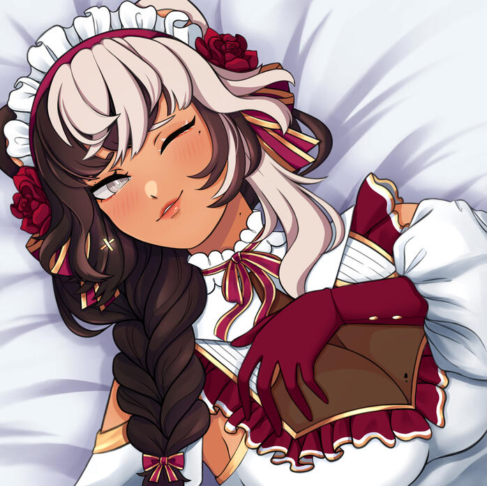 Bust-up illustration of my online persona.